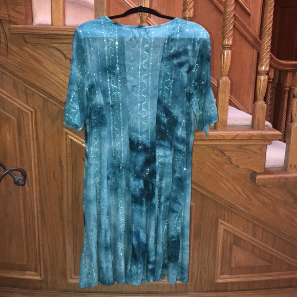 Sami & Jo Plus Turquoise dress with sequins - Picture 8 of 15